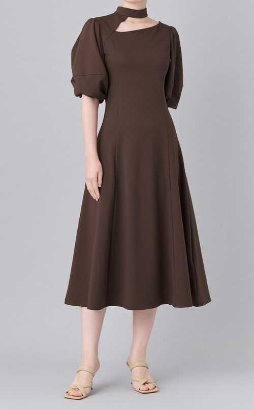 アシンメトリーデザインワンピース