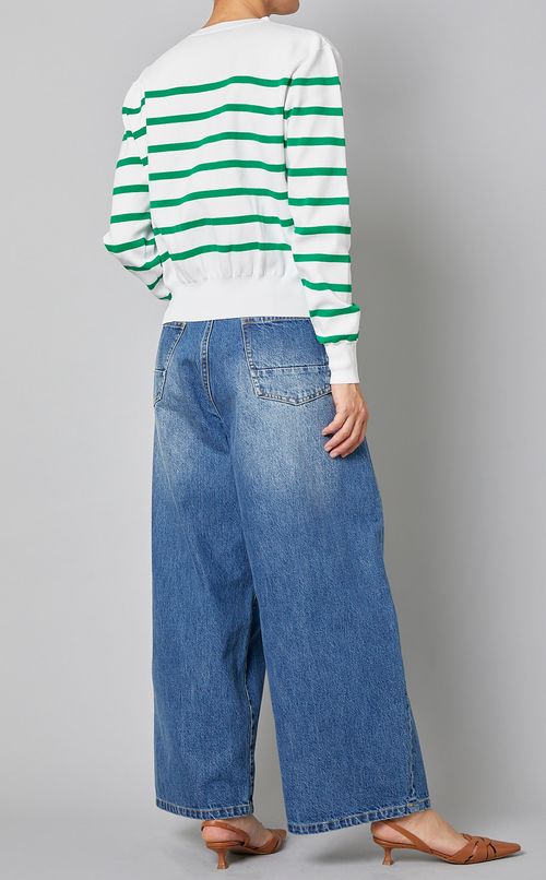 ボーダーニットカーディガン