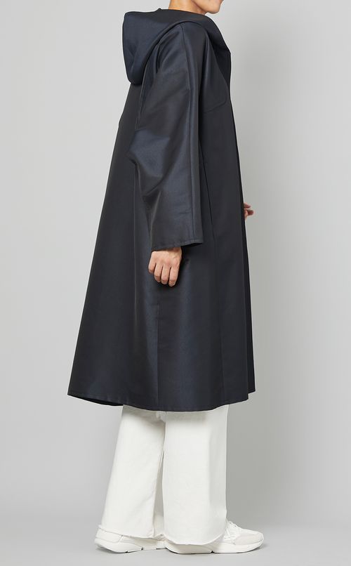 メモリーフーデッドラグランコート