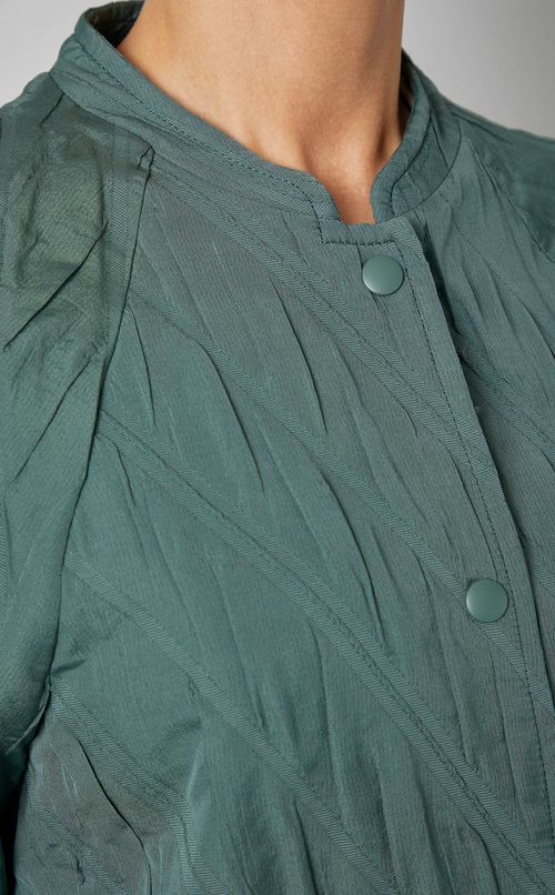 コットンシルクスタンドカラーブルゾン