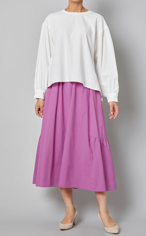 タイプライターフレアブラウス