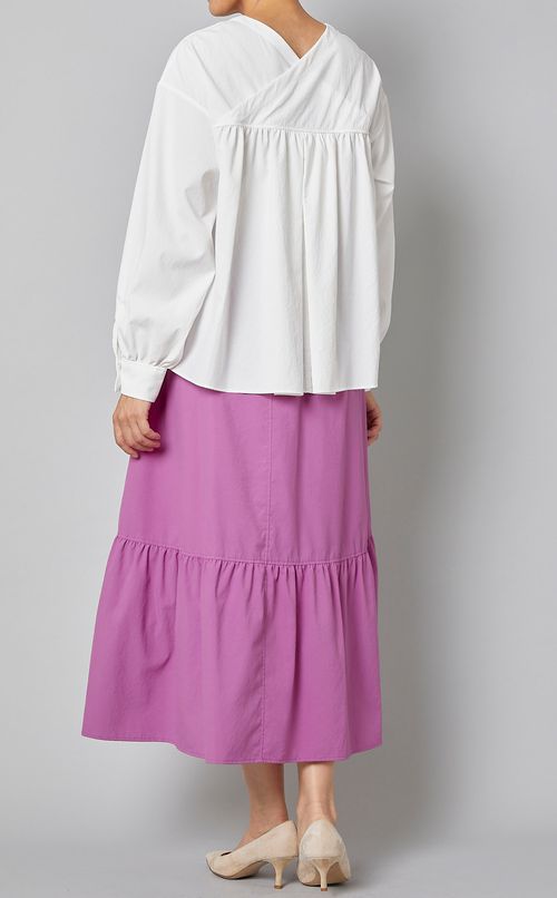 タイプライターフレアブラウス