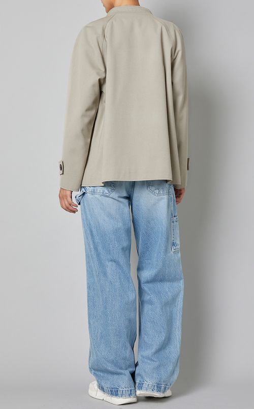 コットンウールショートトレンチコート