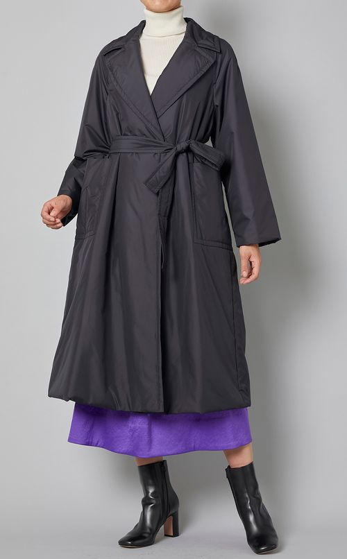 パデットタフタ中綿コート