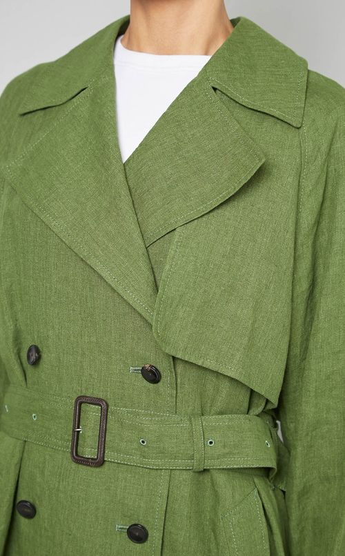 リネンレーヨントレンチコート