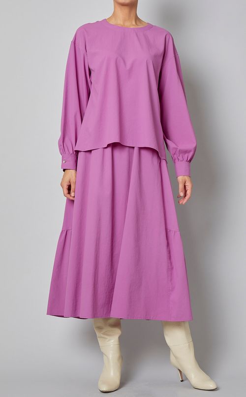 タイプライターフレアブラウス