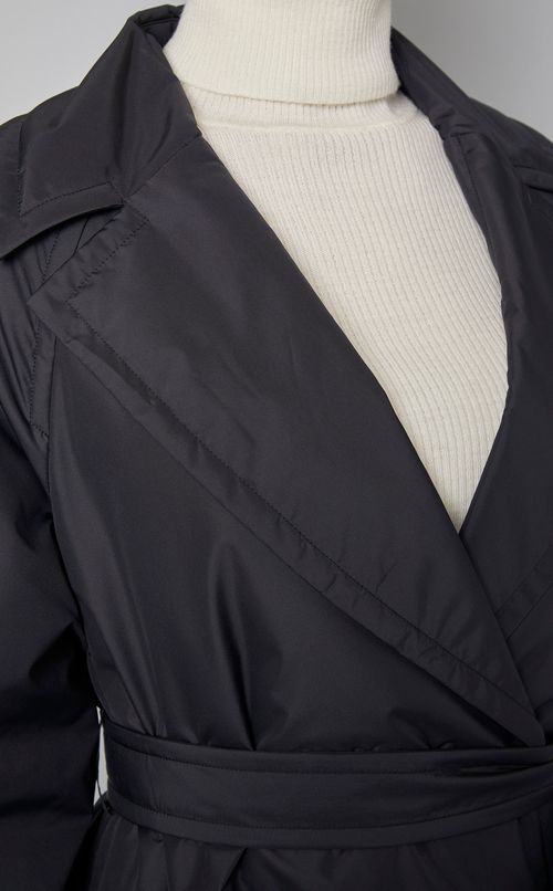 パデットタフタ中綿コート