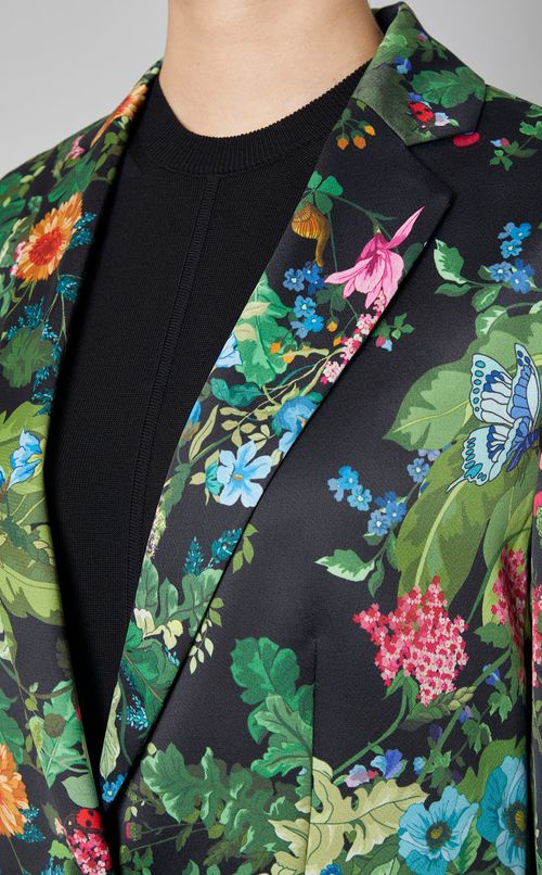 サテンプリントライトジャケット