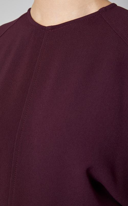 ドルマンスリーブミディワンピース