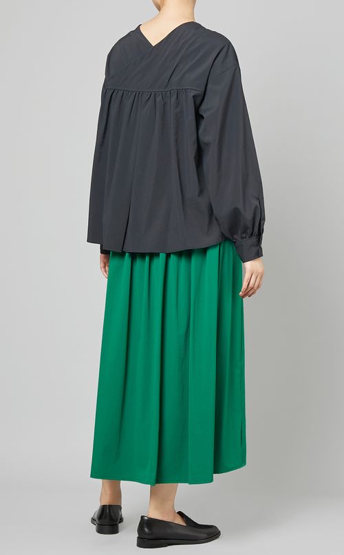 タイプライターフレアブラウス