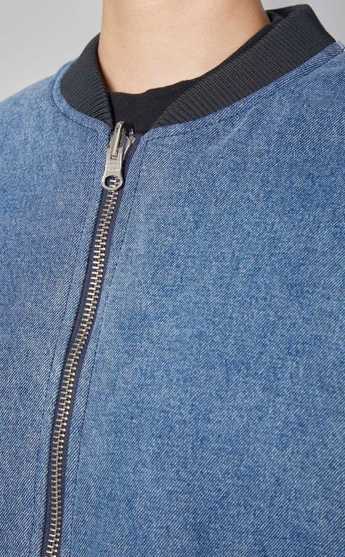 デニムリバーシブルボンバージャケット