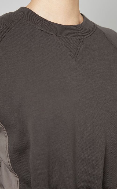 スウェットポプリンコンボワンピース