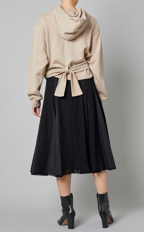 NYプリントフロントラップフーディー