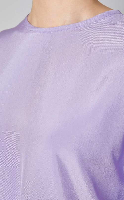 ライラックアシンメトリーワンピース