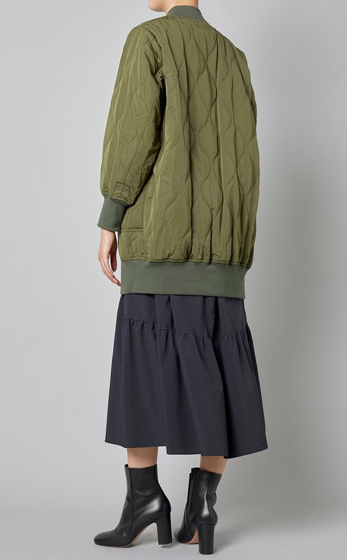 ミリタリーキルティングコート