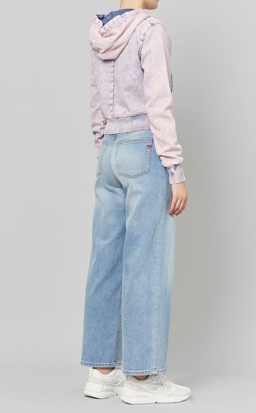 コットンスウェットショート丈フーディー