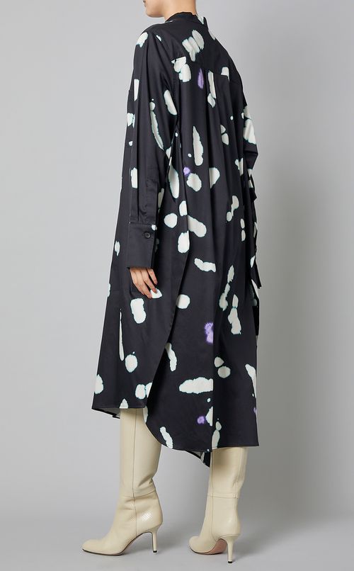 ギャラクシーアシンメトリーシャツドレス