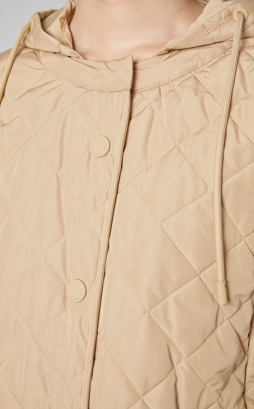 キルティングフーディコート