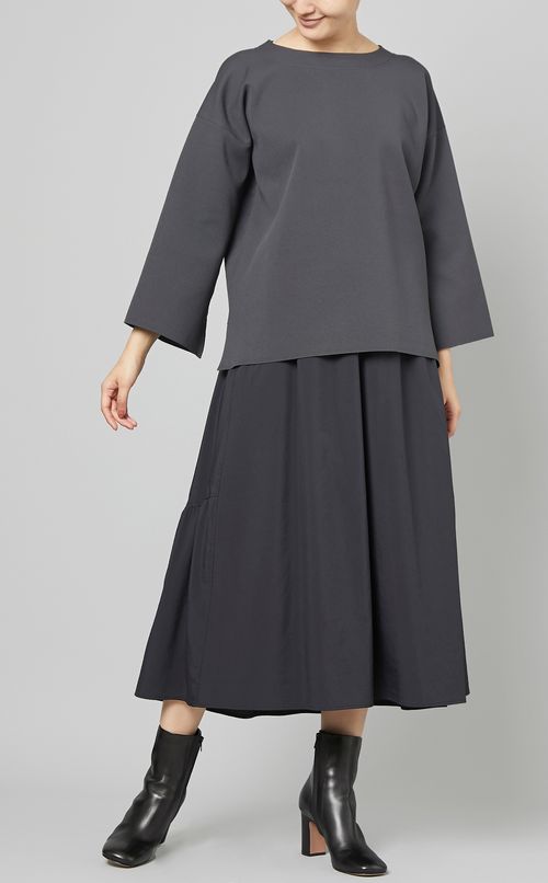 フレアスリーブニットプルオーバー