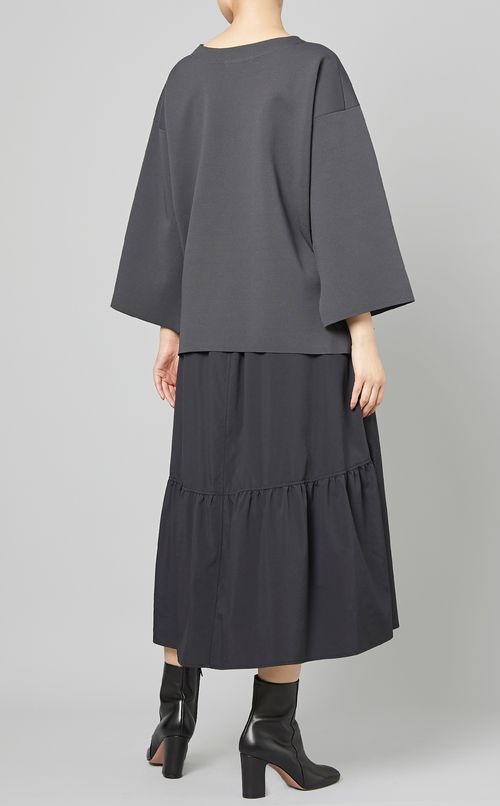 フレアスリーブニットプルオーバー