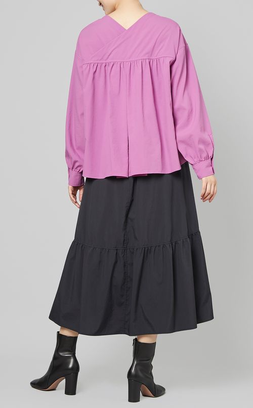 タイプライターフレアブラウス