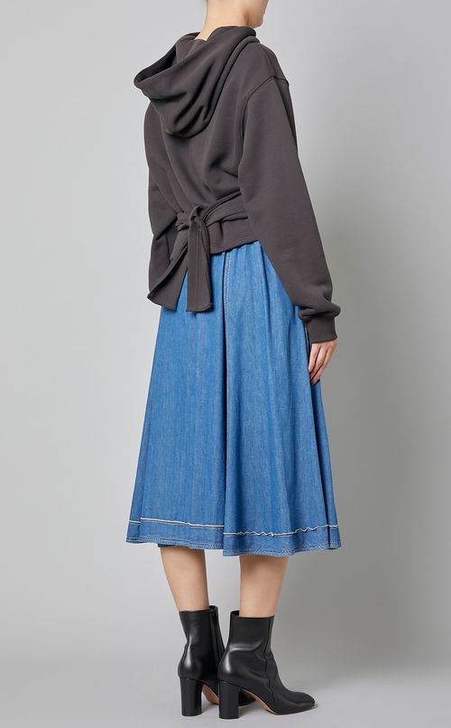 NYプリントフロントラップフーディー