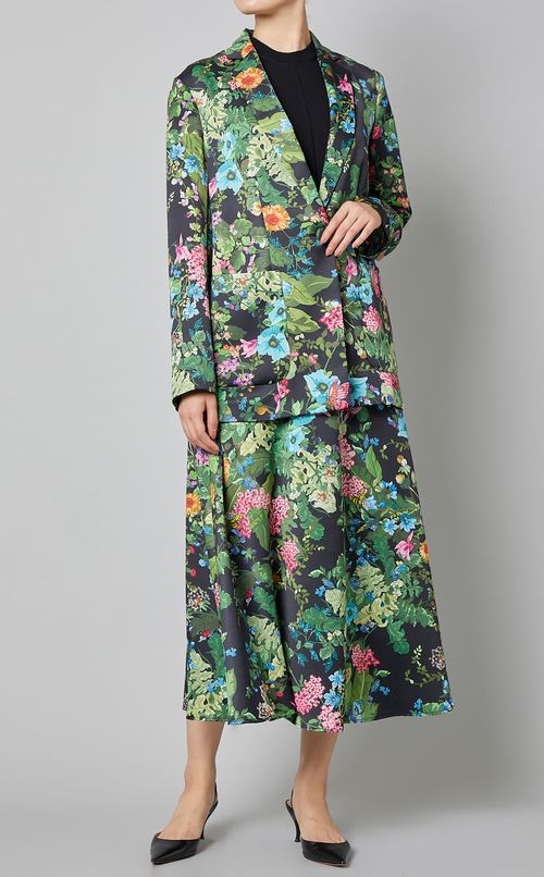 サテンプリントライトジャケット