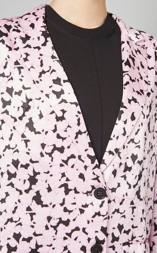 チェーンフラワープリントジャケット