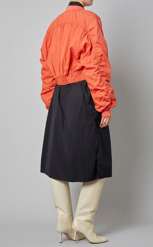 フロントポケットジップショートブルゾン