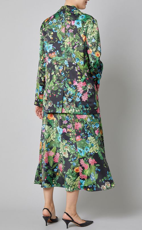 サテンプリントライトジャケット