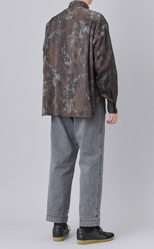 ボカシカモフラージュサテンシャツ