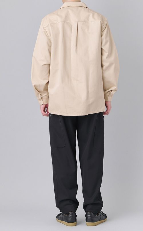 オーバーサイズオープンカラーシャツ
