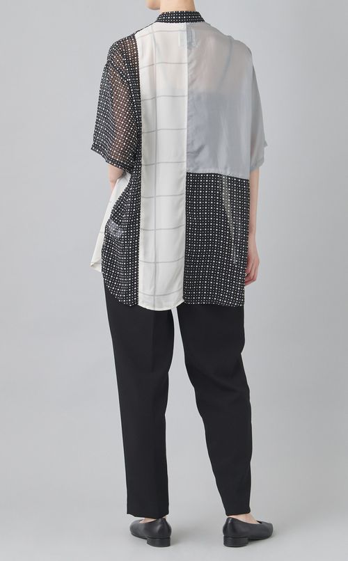 【reADdress】リメイクスタンドカラーシャツ