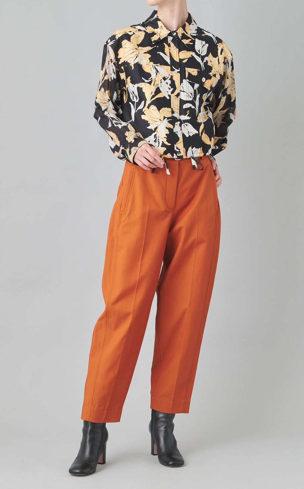 ベルト付コクーンパンツ