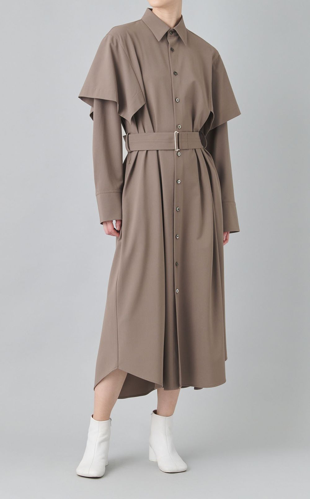 ハンカチーフスリーブワンピース