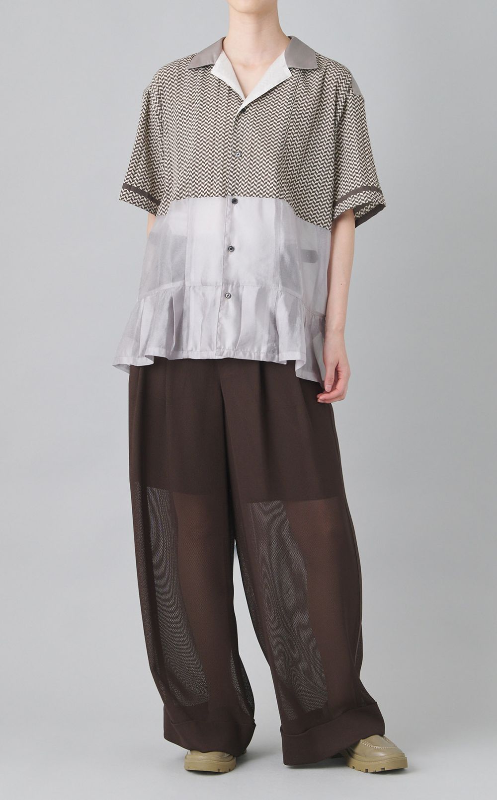 【reADdress】オープンカラーシャツ