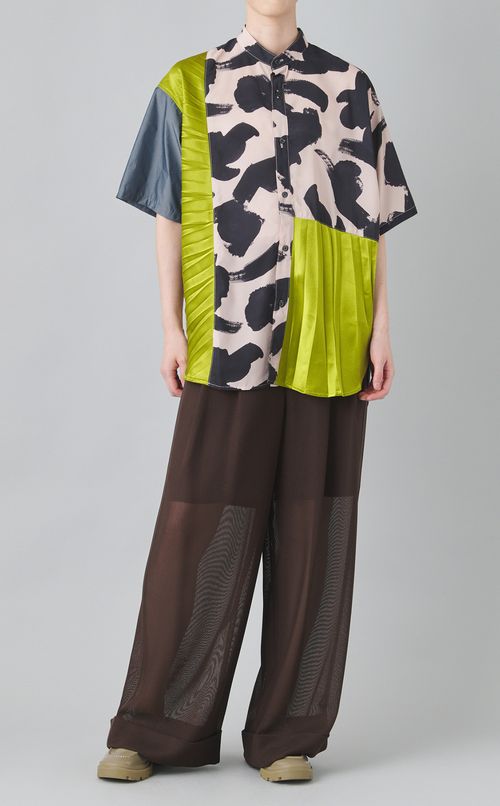 【reADdress】リメイクスタンドカラーシャツ