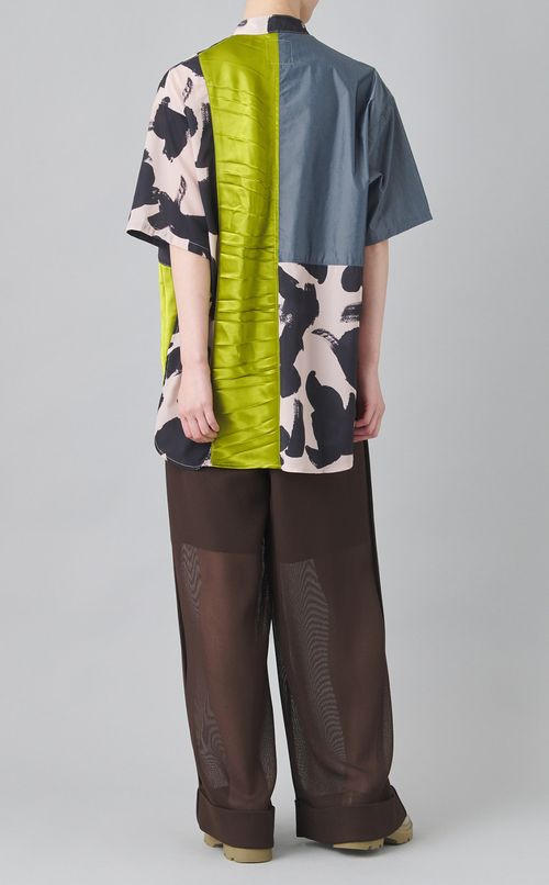 【reADdress】リメイクスタンドカラーシャツ