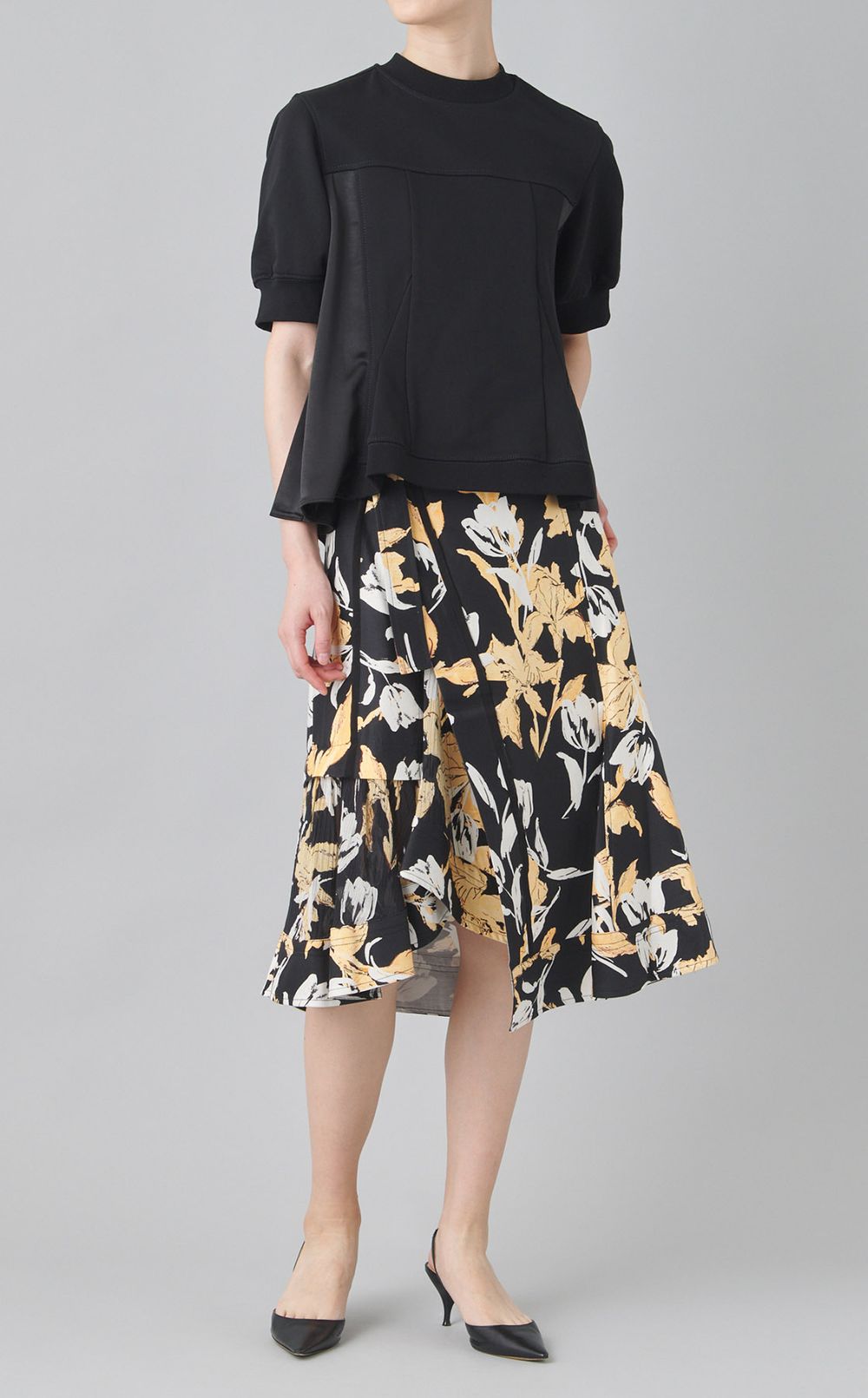 サテンコンボカットプルオーバー