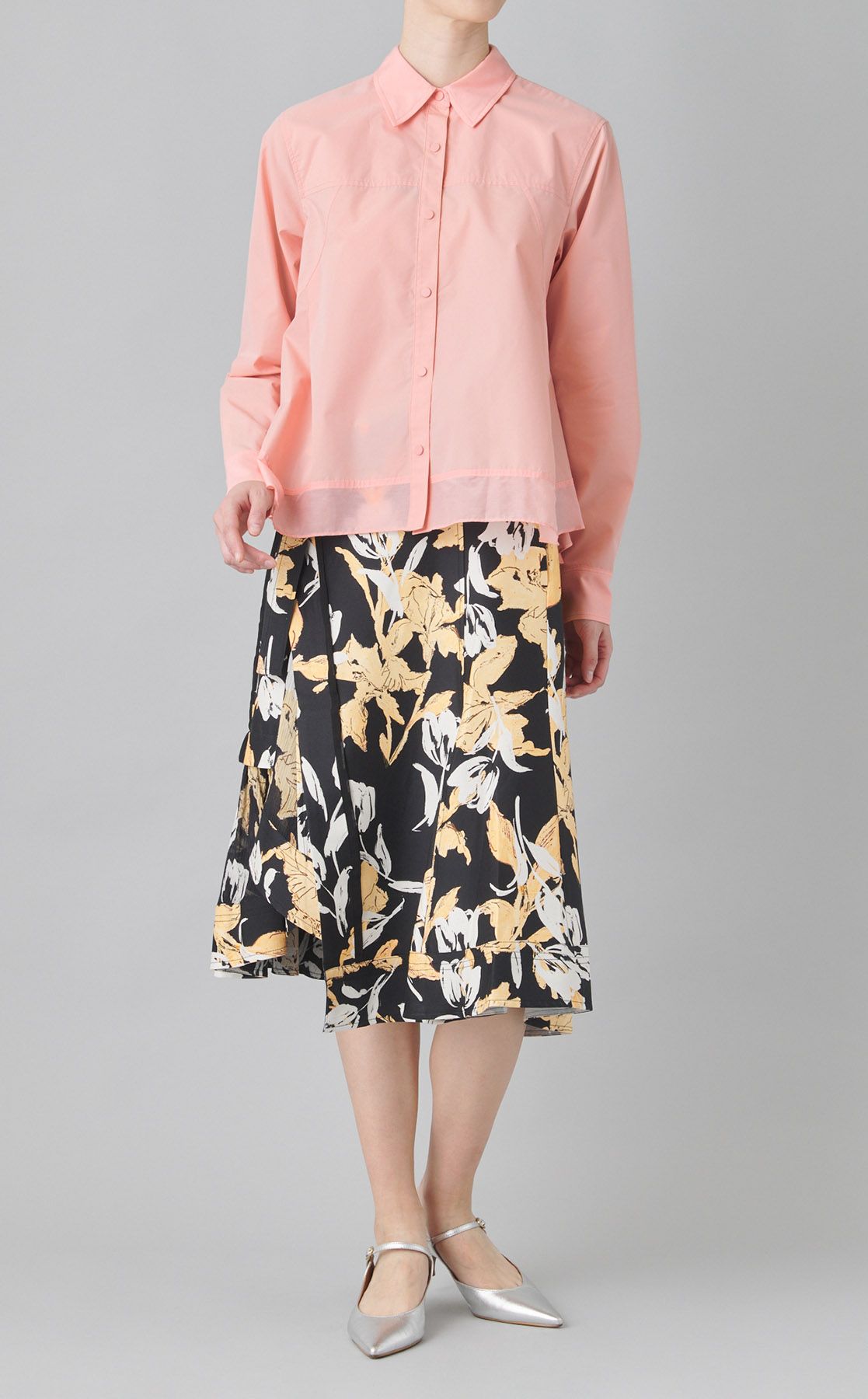 3.1 Phillip Lim｜フラワープリントレイヤードスカート