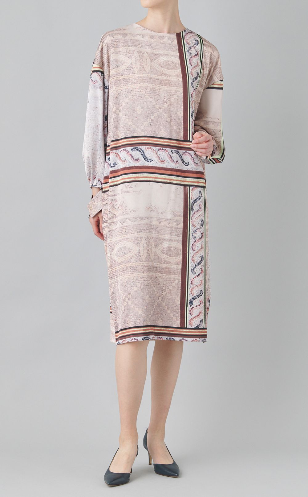 モザイクプリントワンピース