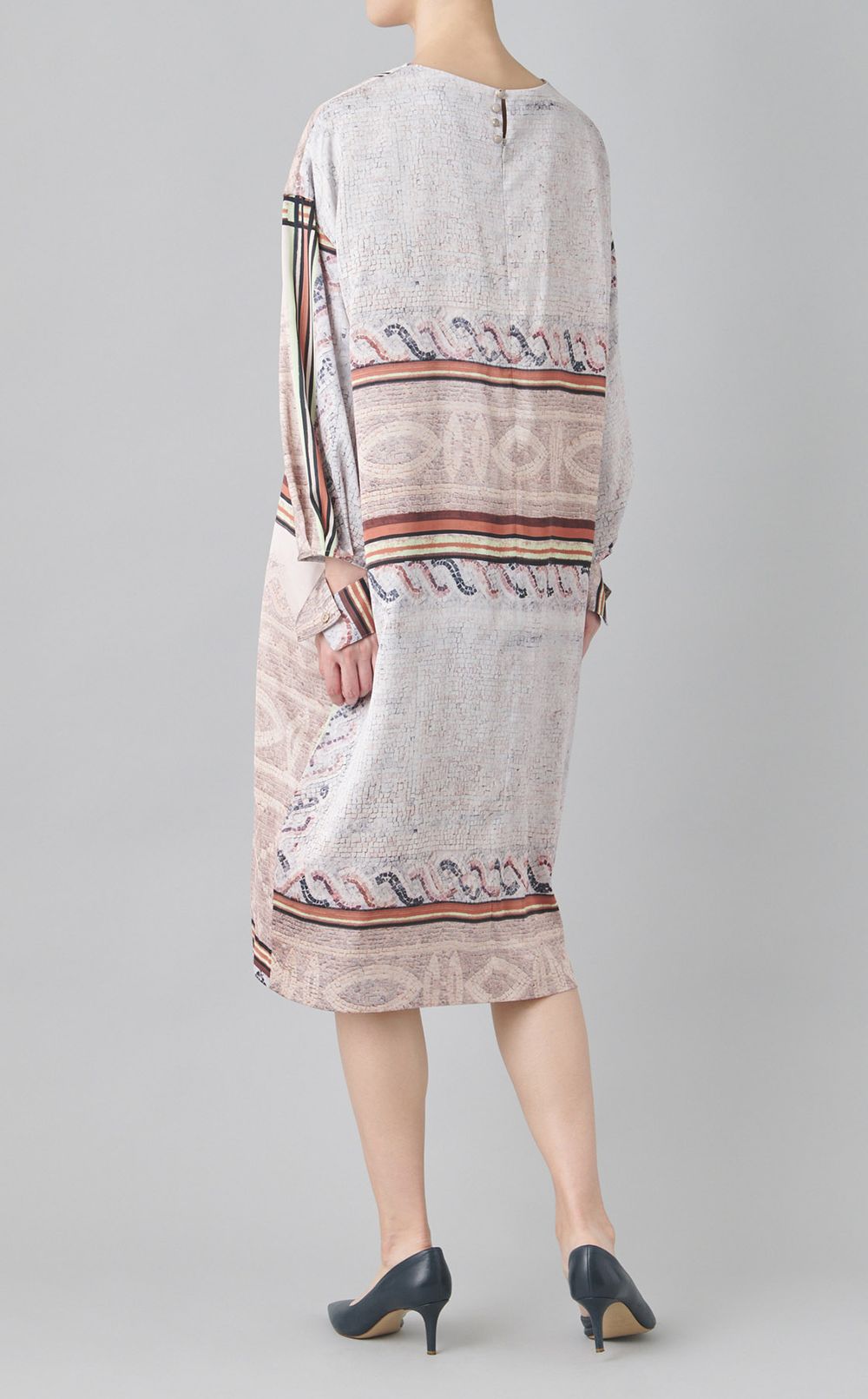 モザイクプリントワンピース