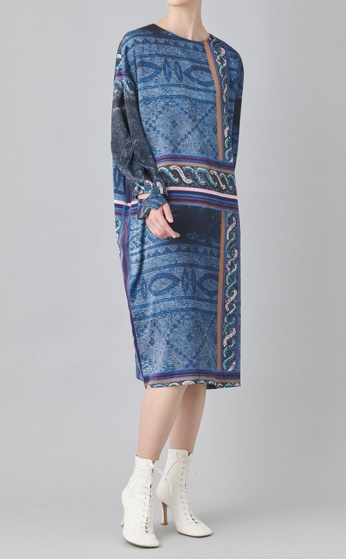 モザイクプリントワンピース