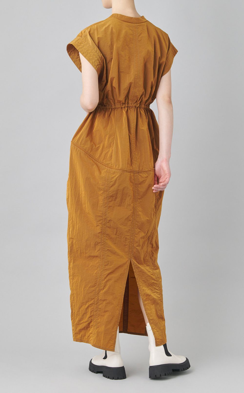 ウエストブラウジングワンピース