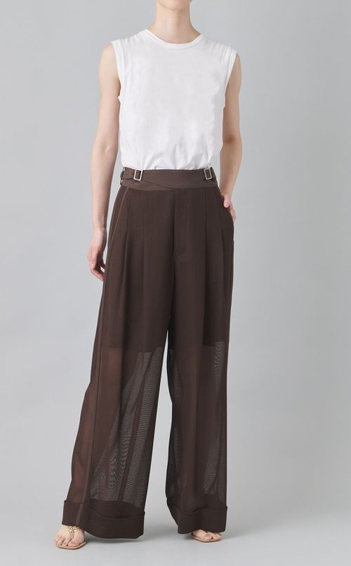 メッシュワイドグルカパンツ