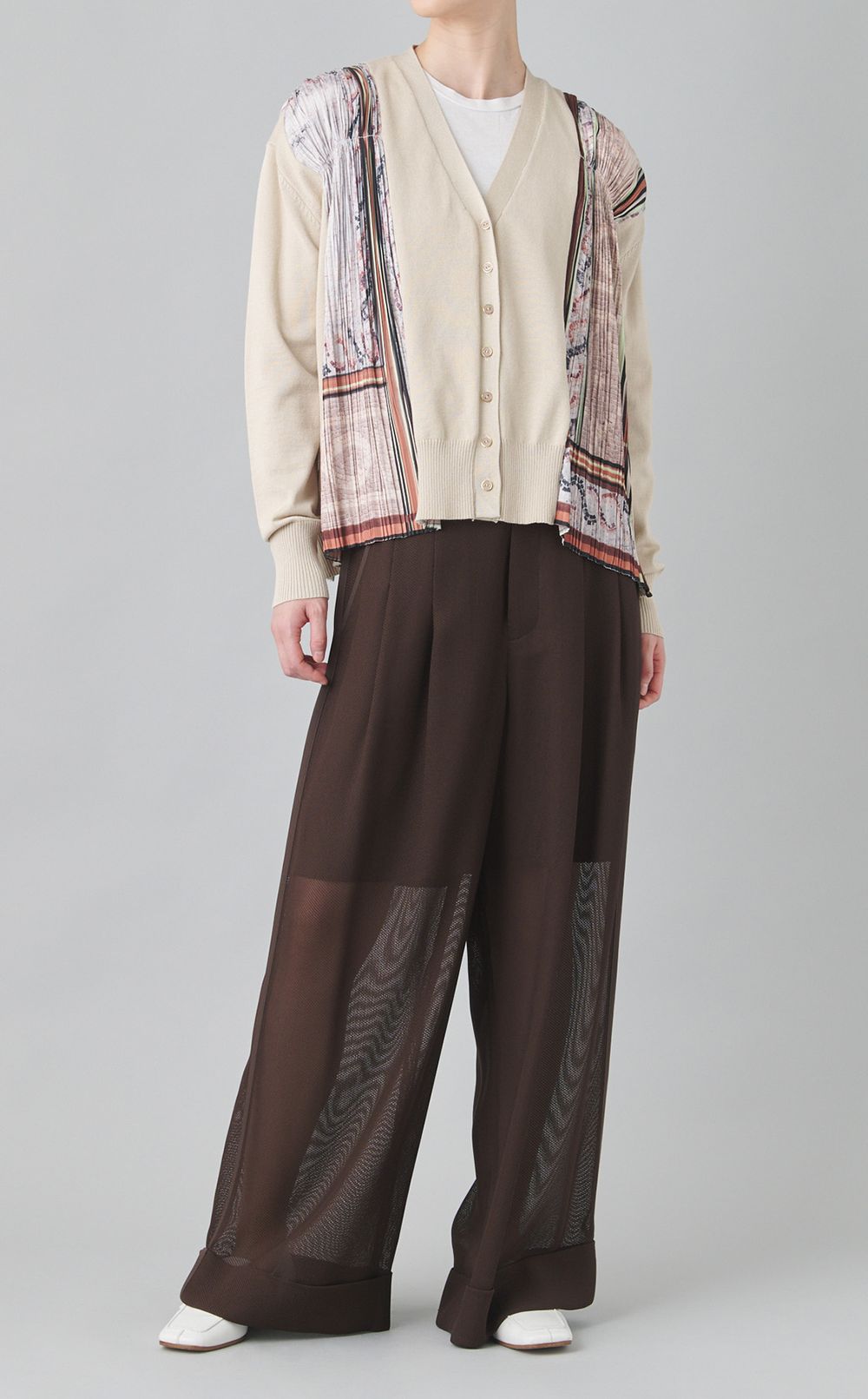 モザイクプリントコンビカーディガン