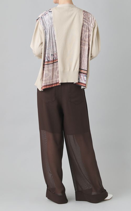 モザイクプリントコンビカーディガン