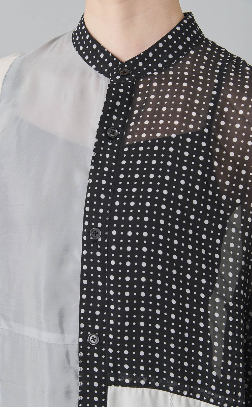 【reADdress】リメイクスタンドカラーシャツ