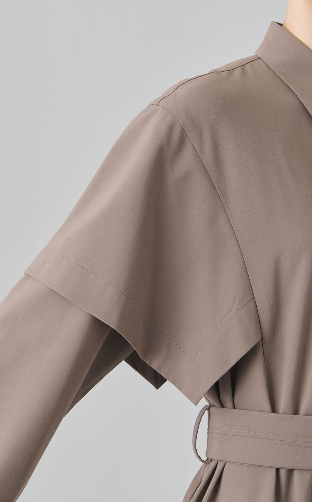 ハンカチーフスリーブワンピース