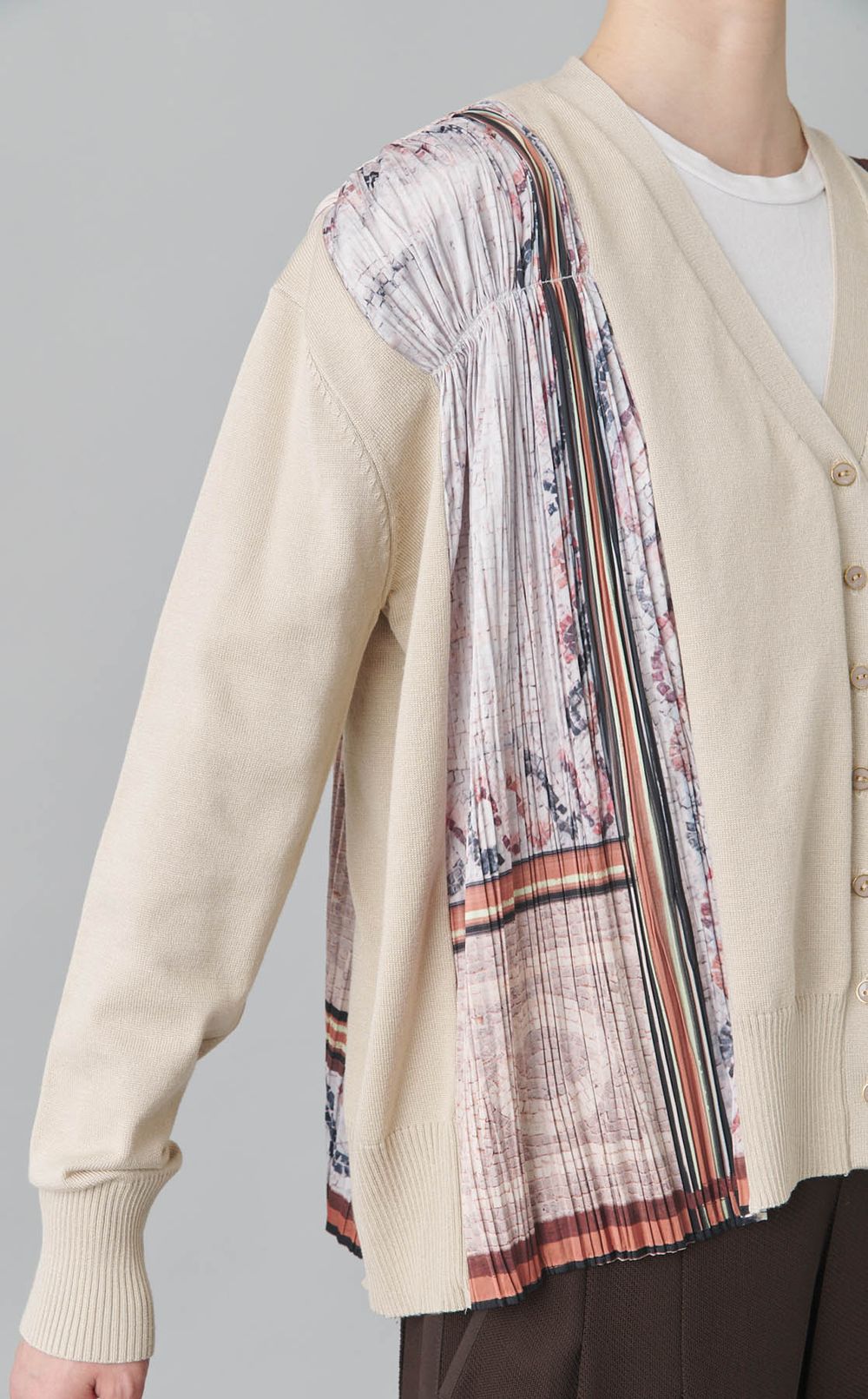モザイクプリントコンビカーディガン